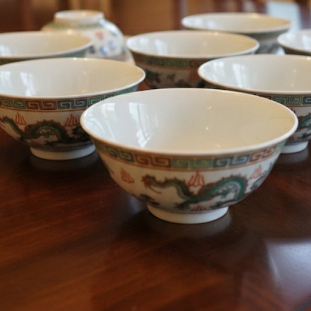 8 Dragon Chinese Noodle or Soup Bowls